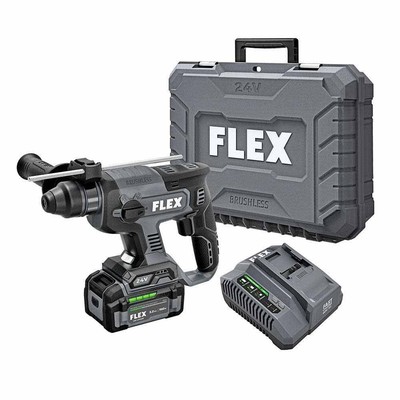 Flex FX1531-1C 24V Cordless Brushless 7/8'' SDS Plus Rotary Hammer Kit, 5.0Ah