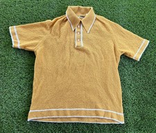 Vintage 70s Falcon Sportswear Pullover Short Sleeve Dress Shirt Made in USA XL