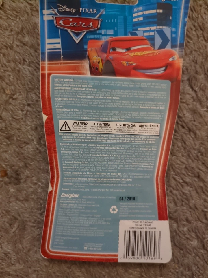 NEW Disney Pixar Cars Lightning McQueen Anywhere Night Light Energizer Mult Aval - Image 2 of 3