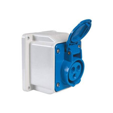 Gewiss GW62415 32A 2P+E Angled Socket Outlet IP44 for Safe Power Distribution