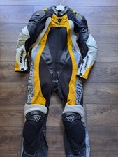 Tuta moto intera DAINESE gialla