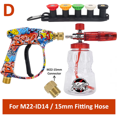 #ad Pressure Washer Water Gun Kit for Car Cleaning Hose Connector for Karcher Nilfis $55.11