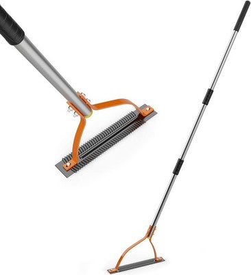 Grass Whip Weed Cutter Manual Grass Cutter W/ Serrated Double Blade & Adjustable