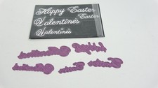 Happy Valentine's Day  Easter Cursive Metal Craft Dies
