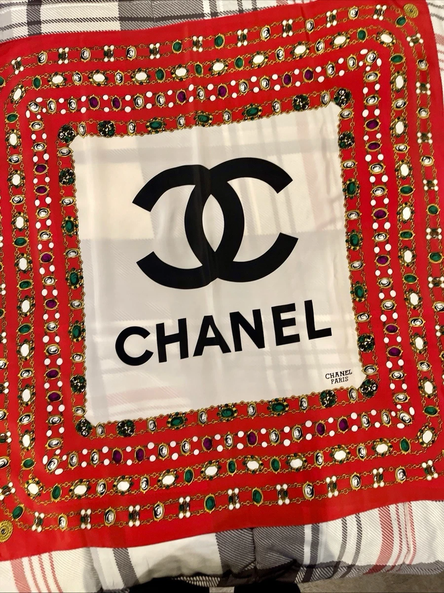 CHANEL Multicolor Scarves & Wraps for Women's Geometric for sale