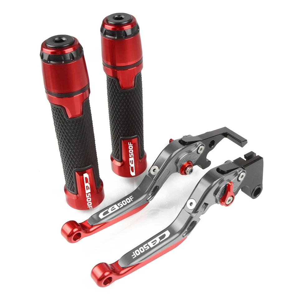 Brake Clutch Levers & Handlebar Grips Hand Bar Set for Honda CB500F 2013-2018 Foto 4 de 4