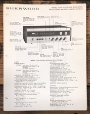 Sherwood S-7100 Receiver  Service Manual *Original*