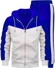 Men Tracksuit for Men Full Zip Sweatshirt Jogger Sports Suit Gym Training Wea...