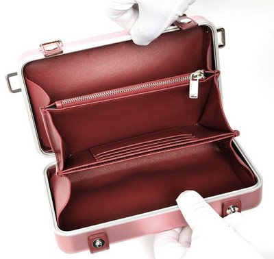 Dior x Rimowa Collaboration Personal Aluminum Crossbody Bag Pink