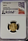 2022 US 1/10th Gold Eagle $5 NGC MS70 Everhart Signed