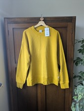  NNo7 Mens Mustard Yellow Briggs Mock Relaxed Fit Sweatshirt Size L  RRP £120 