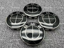 Bmw Original Style Gloss Black Alloy 56mm 68mm Wheel Center Cap Hub Caps