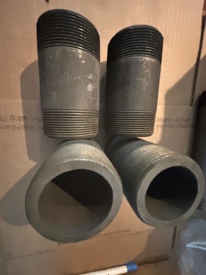 4 pc lot. 2 x 5   in. XXH A106B TBE Pipe Nipple, Seamless Black Steel, Sch 160