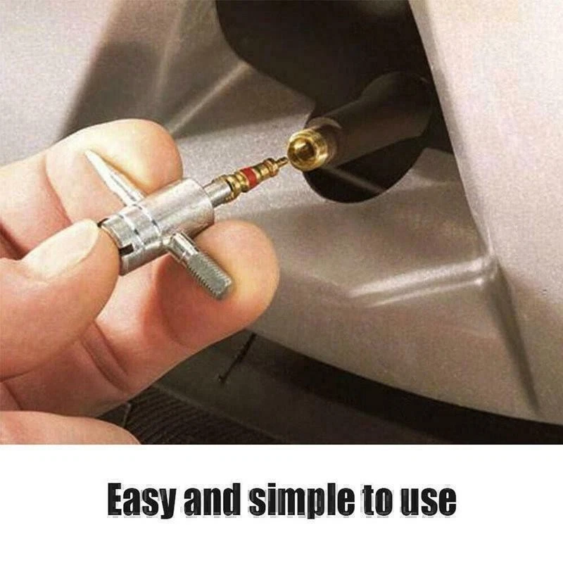 Sets Tire Valve Stem installation HD Chrome Tool Puller Plug Core Remover Tppwmx - Изображение 3 из 4