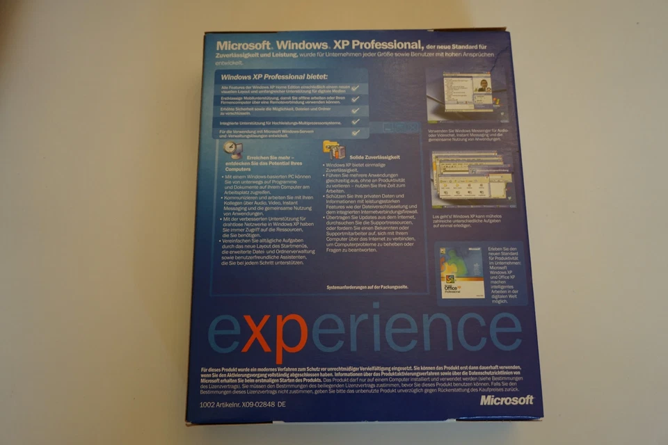 Microsoft Windows XP Professional Update Ver. von 2002 NEU OVP m. Key - Bild 3 von 4