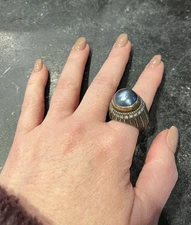 Bora Yasar 925 Black Pearl statement ring