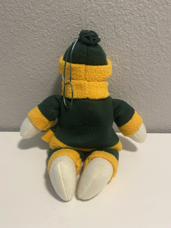 Adorno de felpa muñeco de nieve vintage de los atletas de Oakland MLB béisbol Foto 2 de 2