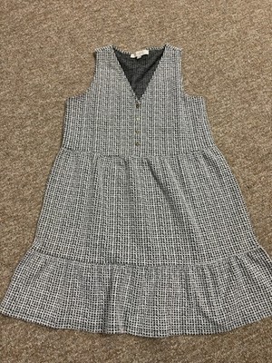 Loft Woman s V-Neck Button Down Sleeveless Knee Length Dress Size M