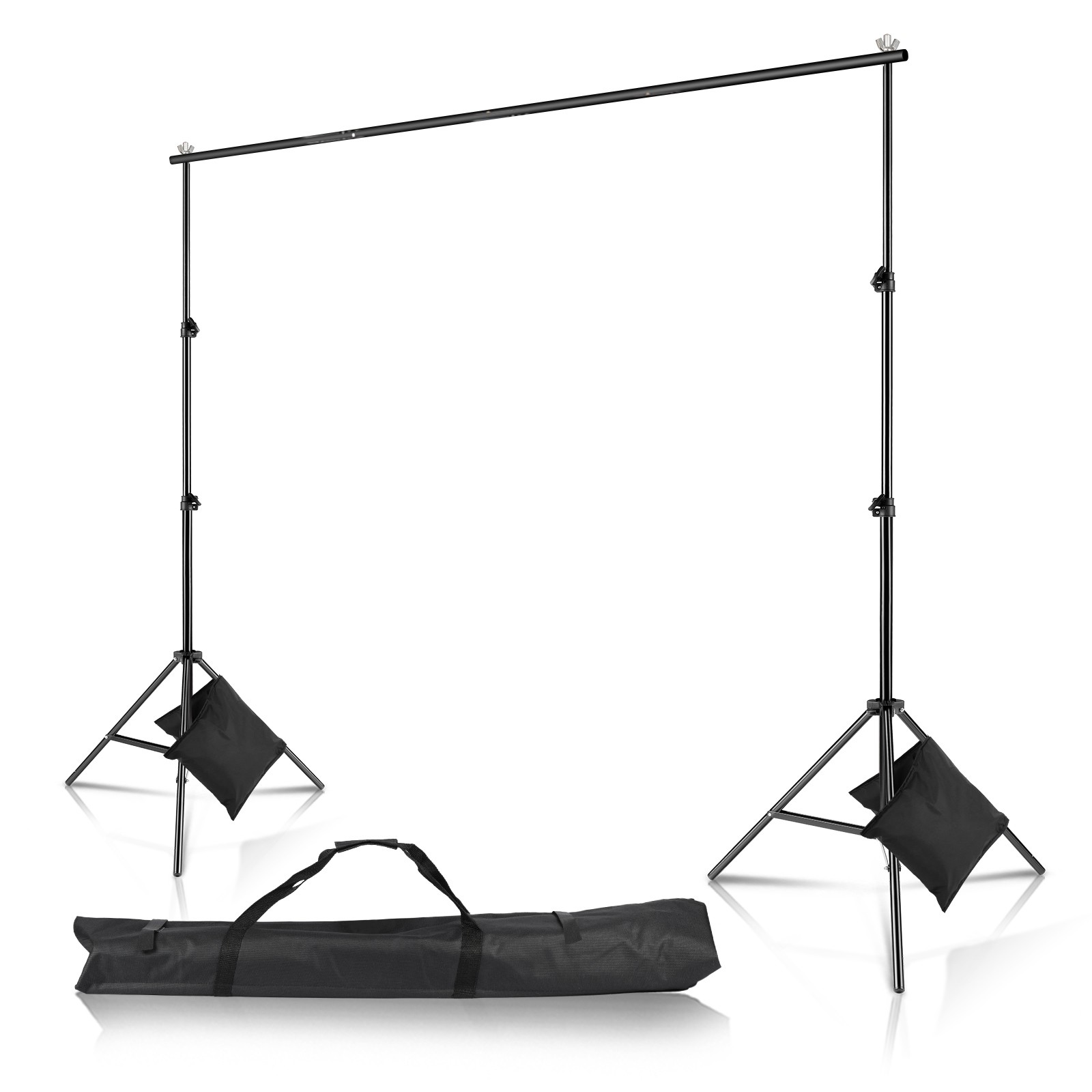 Kshioe 10ft Adjustable Background Support Stand Photography Video Backdrop Kit