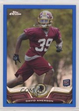 2013 Topps Chrome Blue Border Refractor 192/199 David Amerson #66 2r8