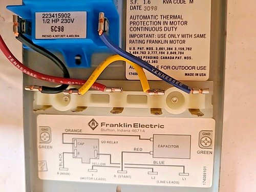 Franklin Electric 1/2HP 230V QD Control Box Submersible Water Pump 2801054915 - Picture 10 of 14