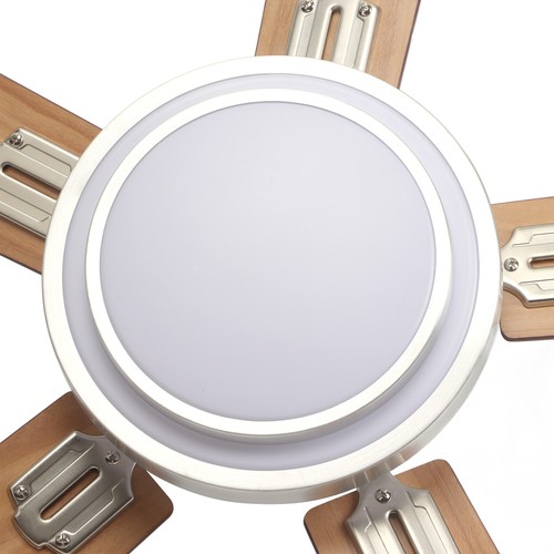 ΙCeiling Fan With Light 42in Flush Mount 5 Ceiling Fan Remote Control Low - Picture 3 of 24