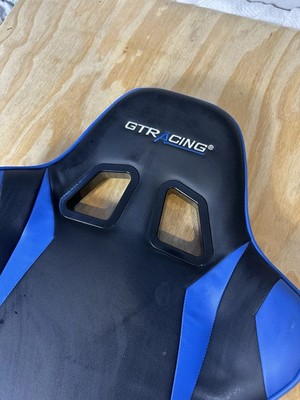 GTRacing Gaming Chair BACK Only Support Piece Brand New Blue and Black Parts