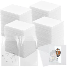 500 Sets Trading Cards Shipping Protectors Supplies 3.5" x 4.5" Plastic Card ...