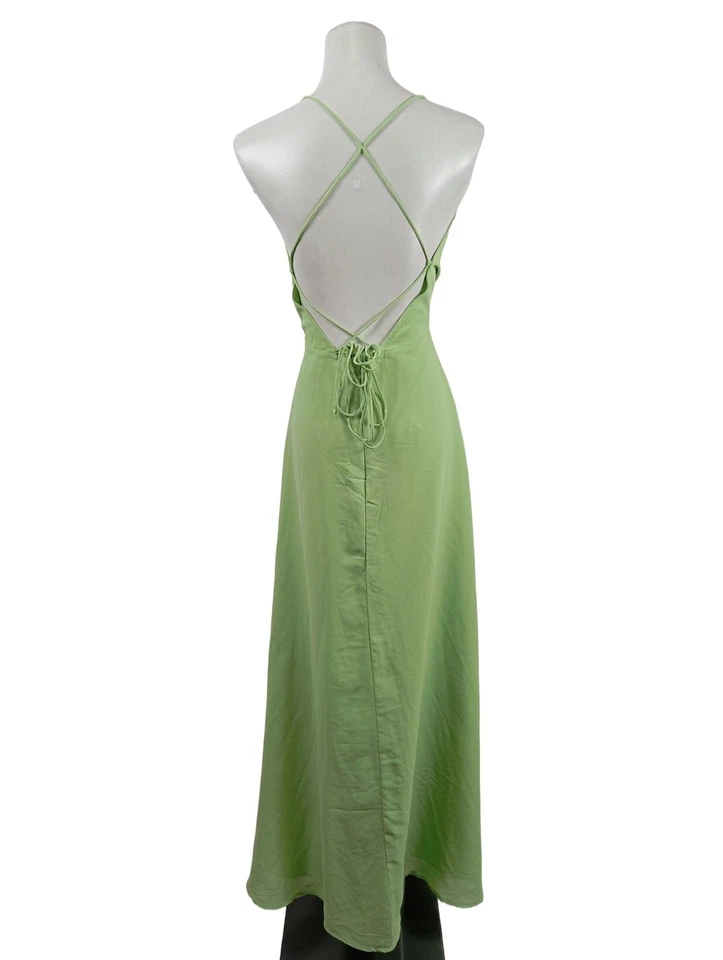 ASOS Vestido tipo overol Mujeres Vestido Talla EU 36 verde look casual - Imagen 2 de 4