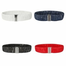 Women Elastic Belt Waistband Corset Pleated Crinkle for Puffer Coat Jacket