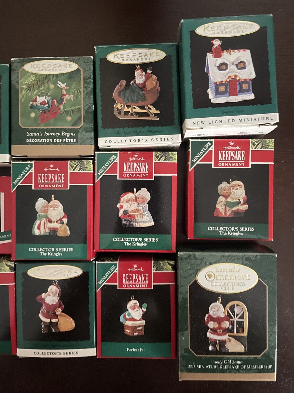 Lot of Santa & Mrs Claus Hallmark Ornaments eBay