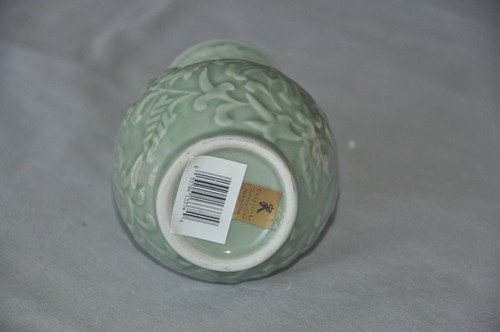 Chopsticks Andrea by Sadek Temple Vase Celadon Green Pattern - Picture 7 of 9