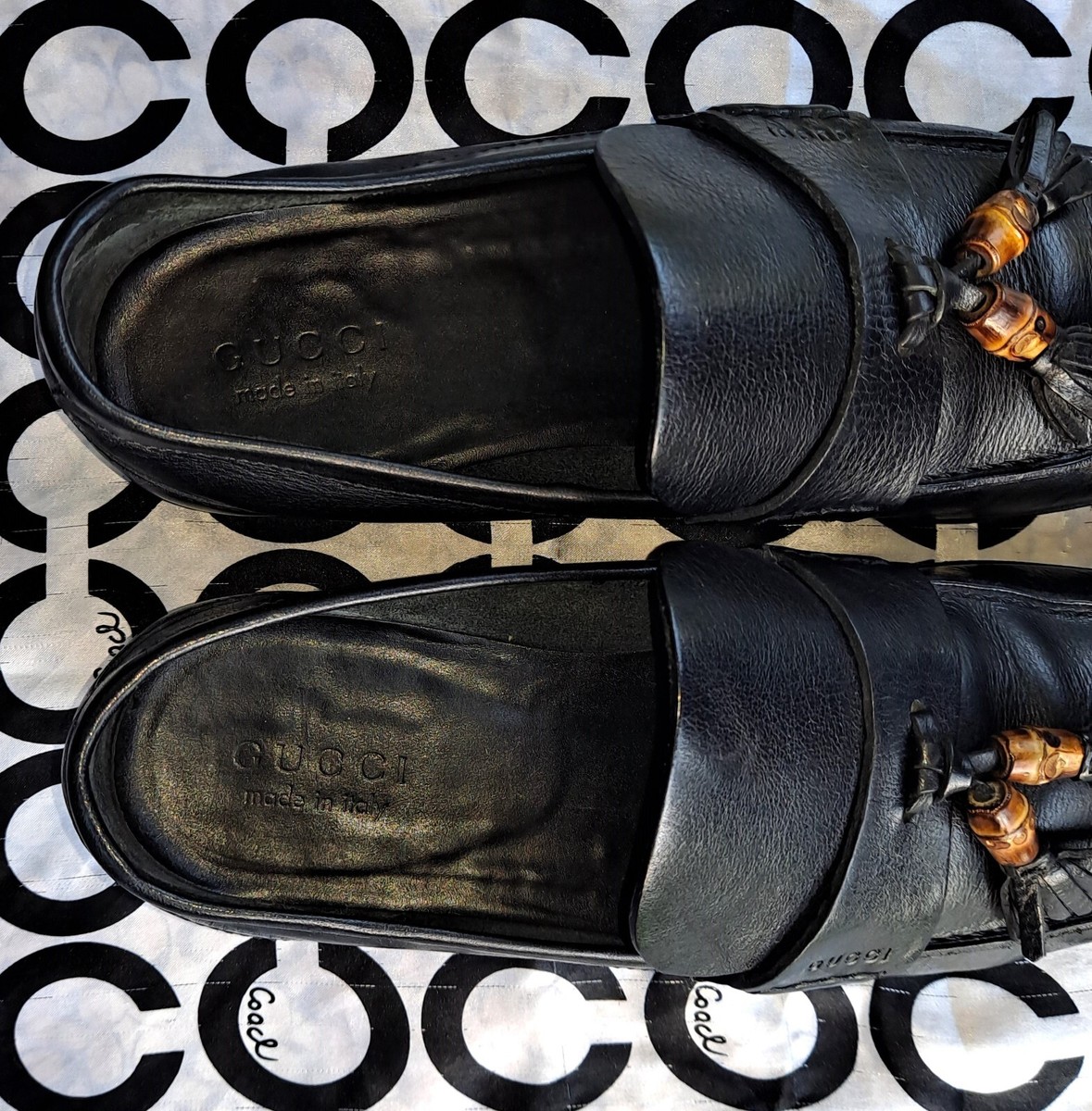 Gucci Bamboo Tassel Black Leather Loafers Shoes | eBay display picture 2
