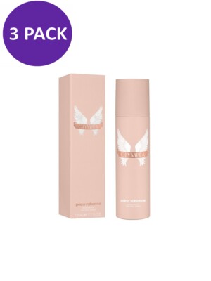 3 Paco Rabanne Olympea Deodorant Spray For Her, 5 Oz / 150 ml