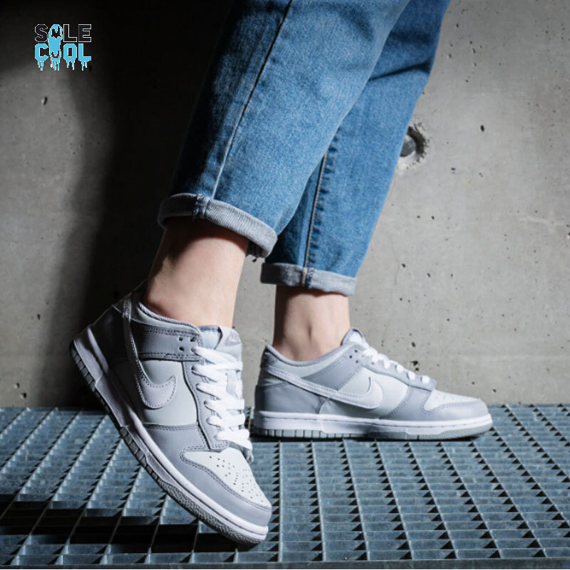 Nike Dunk Low GS Pure Platinum Wolf Grey Shoes DH9765-001 | eBay