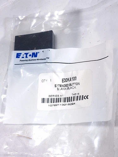 EATON E30KA100 EXTENDED BUTTON BLANK BLACK - 12 AVAILABLE