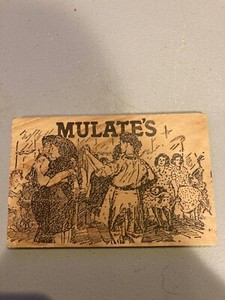 Mulate's Cajun Restaurant Wooden Woodcard Wood Postcard