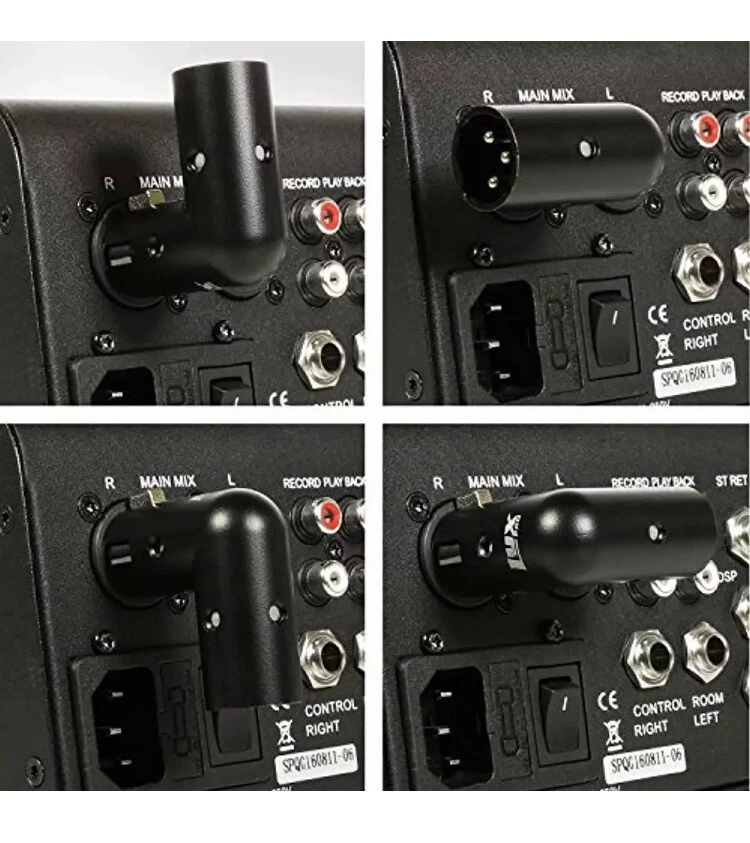 Угловой адаптер LyxPro XLR штекерный-гнездовой 4 угловых положения микрофонный кабель 90 градусов - Изображение 3 из 4