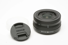 Nikon Z DX 16-50mm f3.5-6.3 VR zoom lens, caps