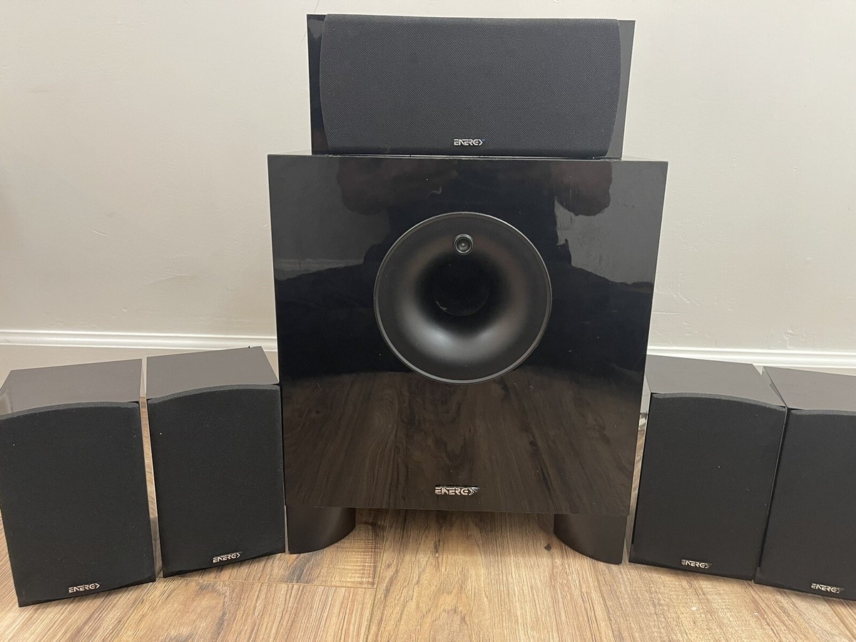 Energy ESW-8 Classic Home Theater Subwoofer System Set of Six Black