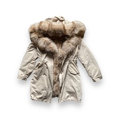 Luxury Outerwear Nuofuyi Winter Jacket Fur Head Hoodie Parka Creme Brown Glamour