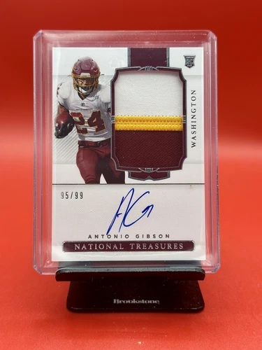 2020 NATIONAL TREASURES #185 ANTONIO GIBSON RC TRUE RPA ROOKIE PATCH AUTO 95/99