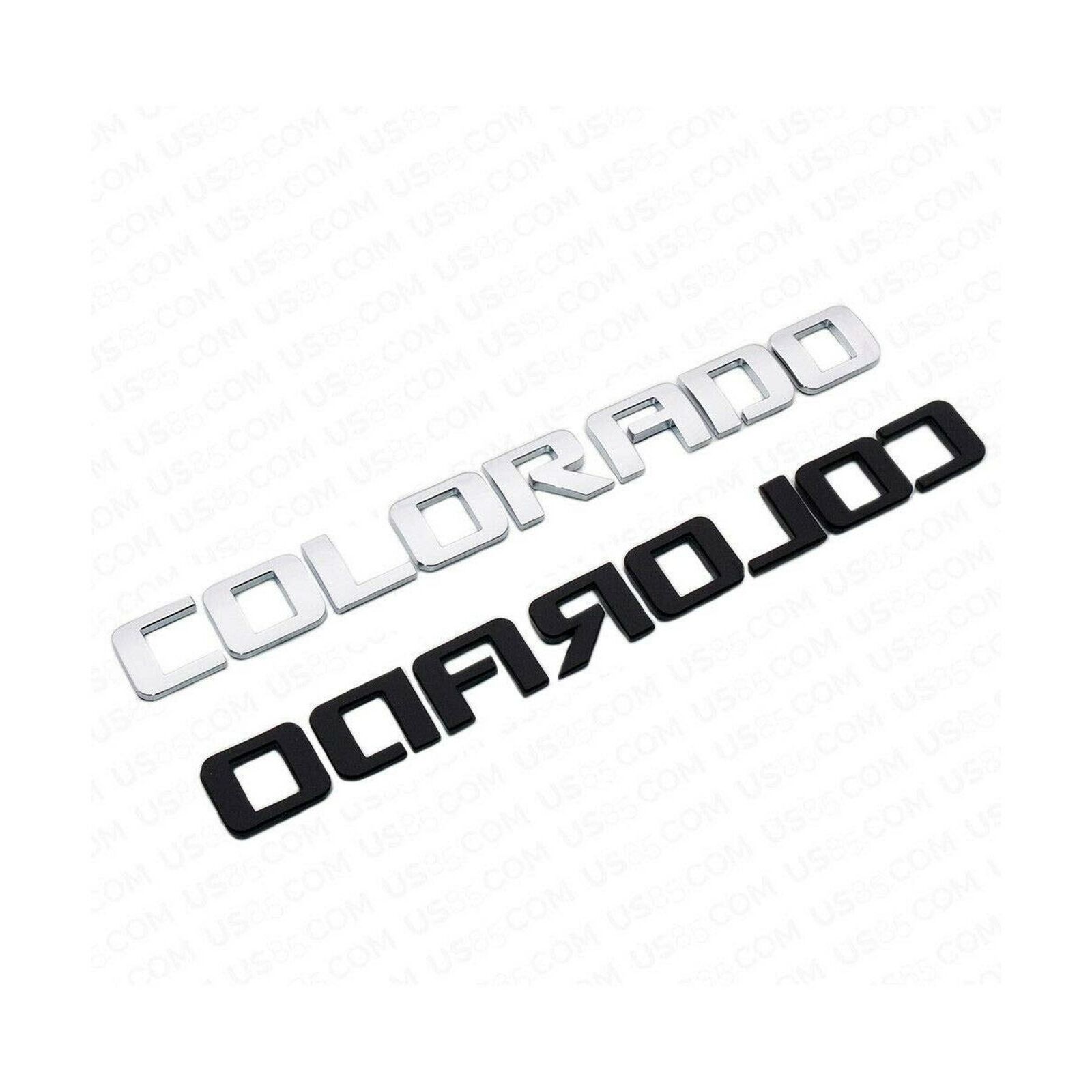 Three Pcs Colorado Fender Tailgate Badge 3D Logo Emblem Nameplate