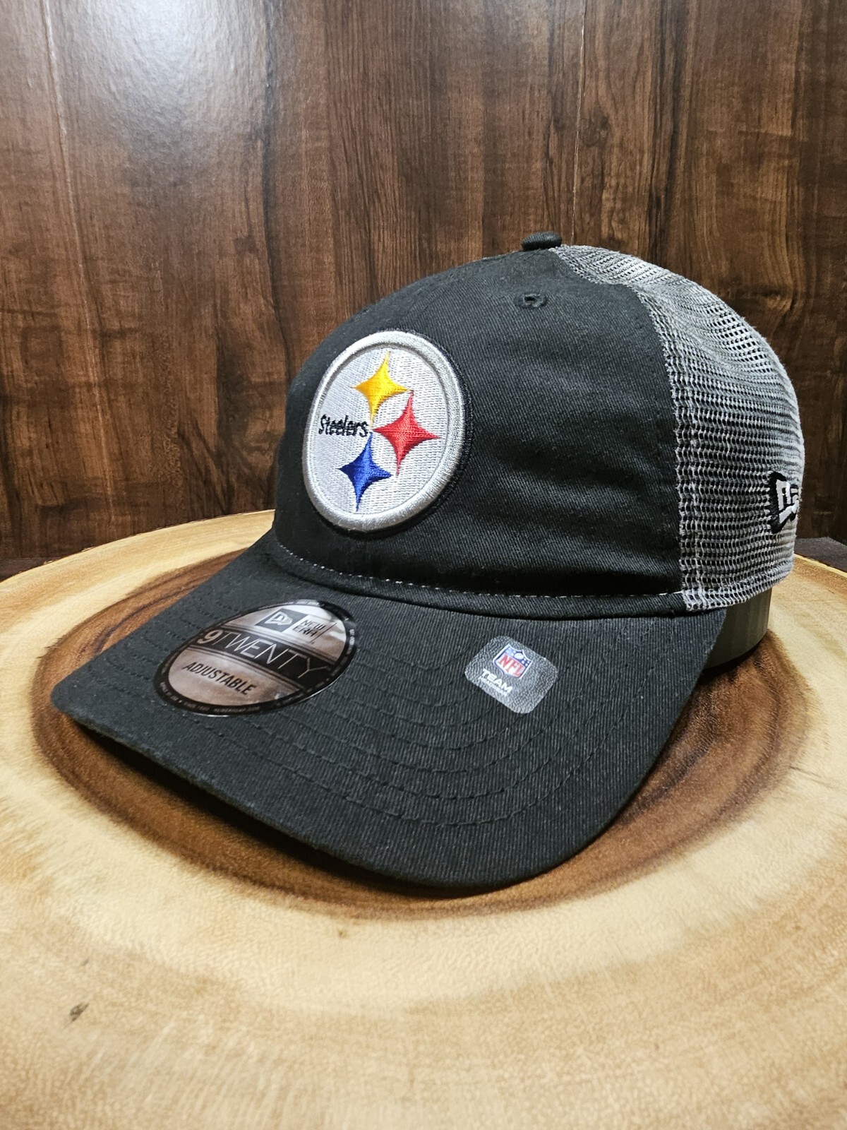Pittsburgh Steelers New Era 9Twenty Trucker Snapback Adjustable Hat Cap NFL