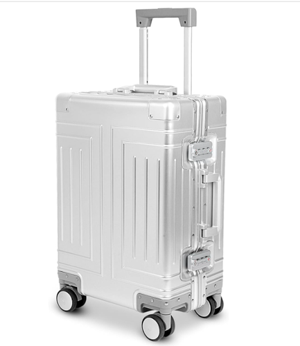 All - aluminum - magnesium carry - on luggage, crafted from full - aluminum plat