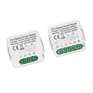 Pour Smart ZigBee Commutateur de dimmer Module 1/2 Interrupteur de lumière dimmable de gang