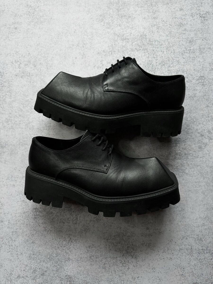 BALENCIAGA RHINO DERBY LEATHER SHOES SS21 RARE AVANT-GARDE BALENCIAGA RHINO DERBY LEATHER SHOES SS21 RARE AVANT-GARDE