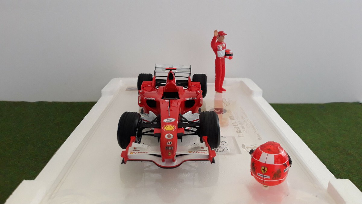 F1 FERRARI 2006 BRAZIL 248F1 SCHUMACHER 1/18 HOT WHEELS J2996