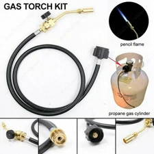 Mapp Map Propane Gas Tank Turbo Hose Adapter Torch Kit Brazing Soldering Welding