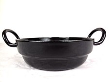 RIESS Email Emaille Schlemmerpfanne Pfanne Bratpfanne Servierpfanne schwarz 16cm